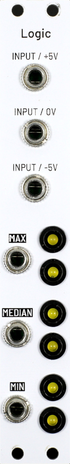 Logic faceplate, 4 HP