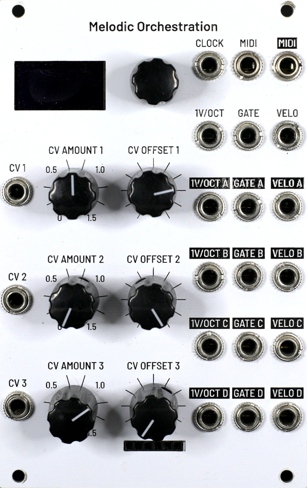 Melodic Orchestration faceplate, 16 HP