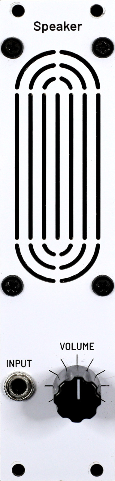 Speaker faceplate, 6 HP